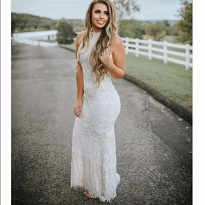 🖤 New Women’s Large Lace Ivory Dress